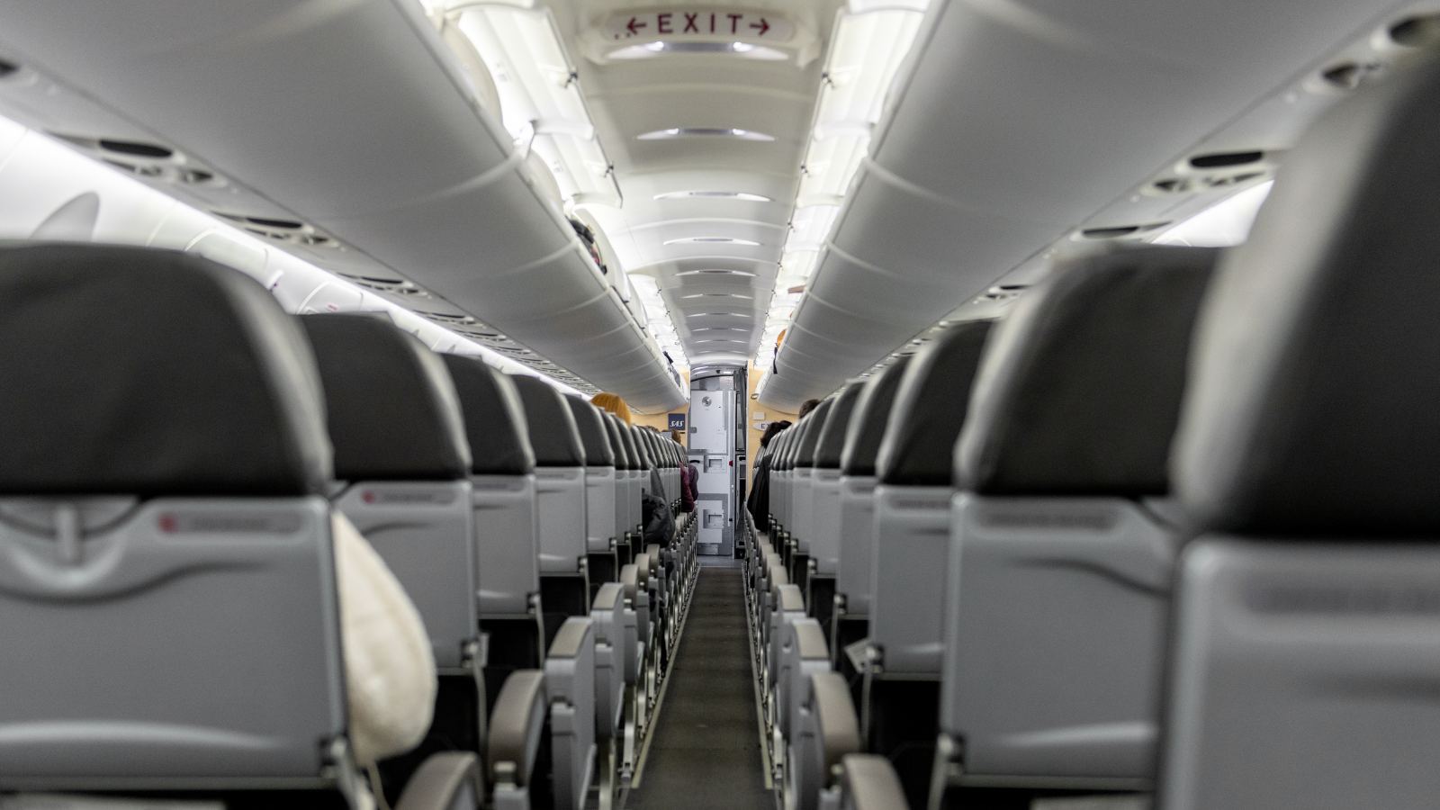 Onboard a SAS plane.