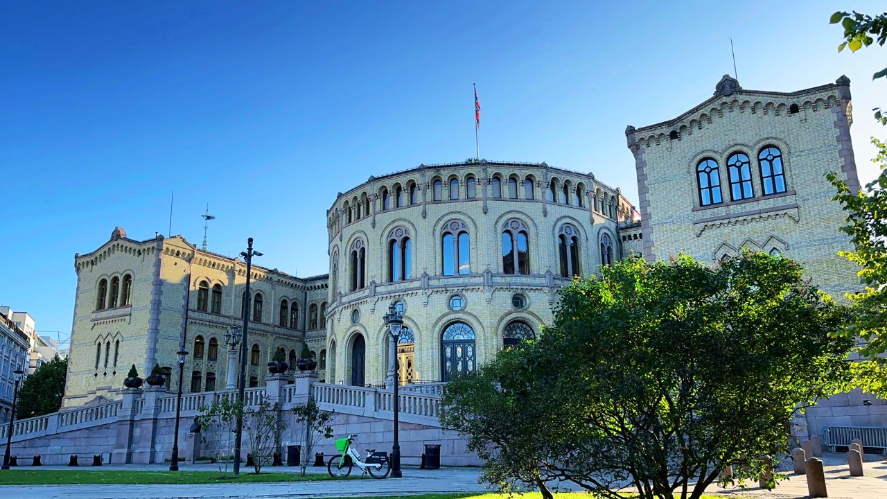 Norway's Parliament building in Oslo. Photo: David Nikel.