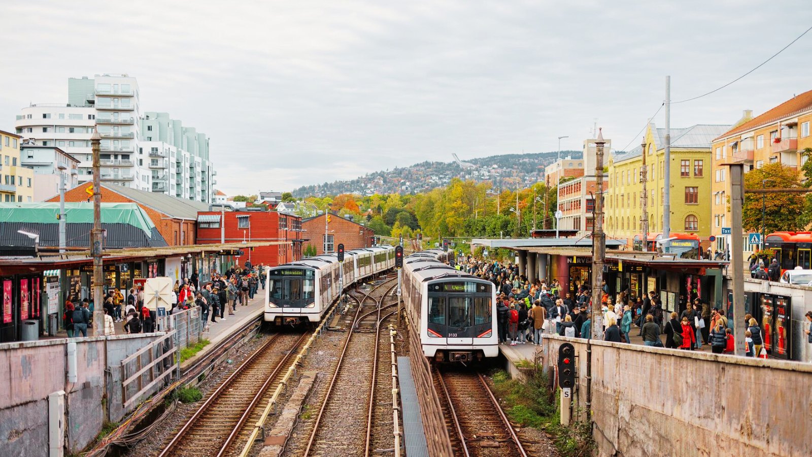 Oslo T-Bane at Majorstuen station. Photo: Øyvind Ganesh Eknes / Ruter.