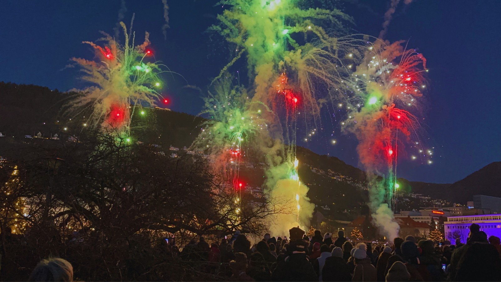 Fireworks in Bergen. Photo: David Nikel.