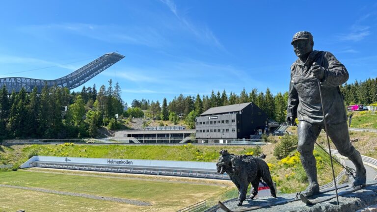 Oslo’s Holmenkollen Ski Arena in the summer. Photo: David Nikel.
