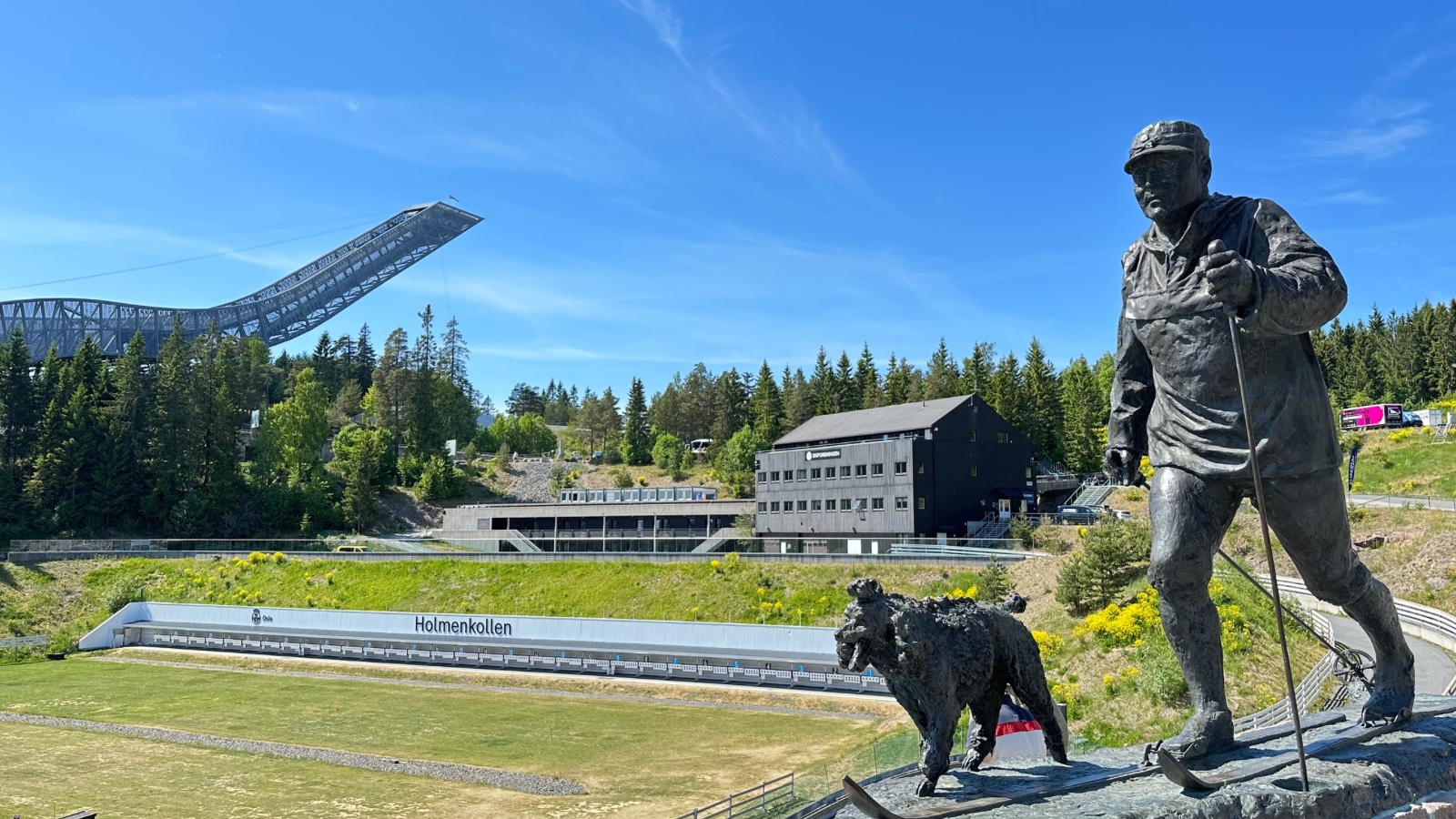 Oslo’s Holmenkollen Ski Arena in the summer. Photo: David Nikel.