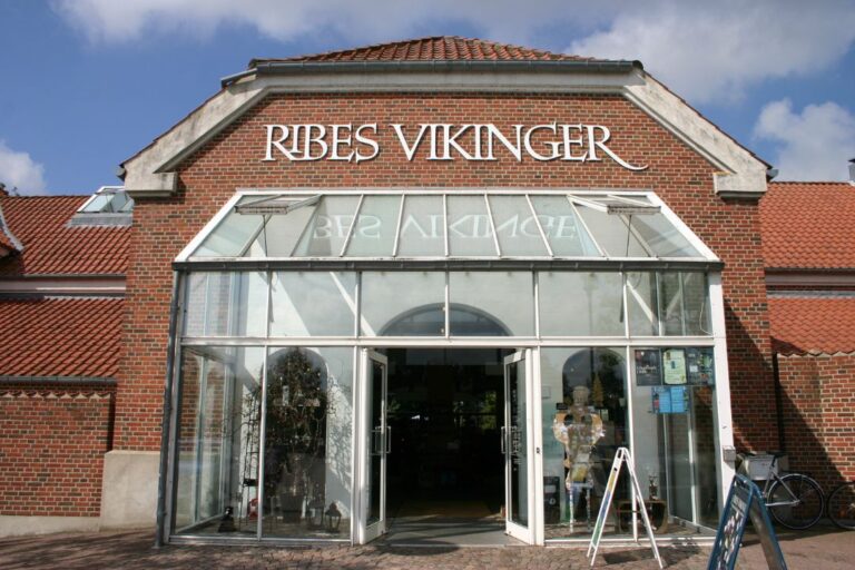 Entrance of Ribe Viking Museum in Denmark.