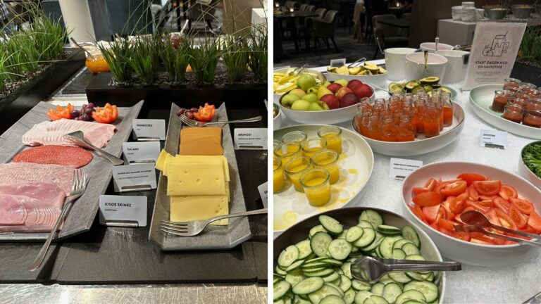 Breakfast at Scandic Stavanger Airport hotel. Photo: David Nikel.