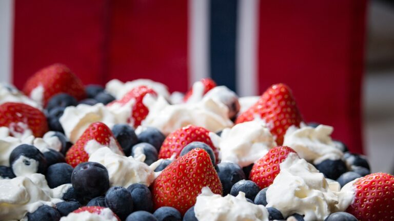 Norway celebration cake close-up