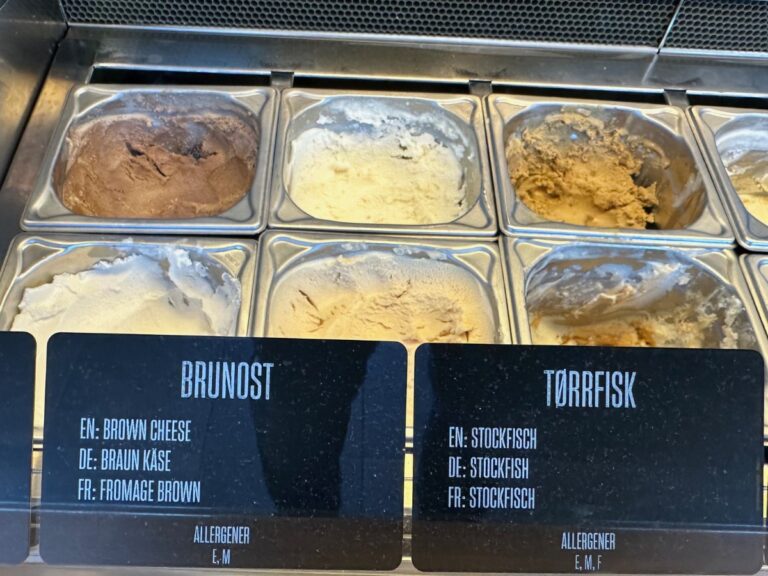 Ice cream available in Hurtigruten cafe. Photo: David Nikel.