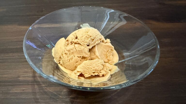 Brown cheese ice cream. Photo: David Nikel.