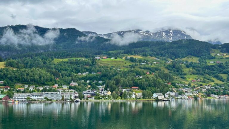 Panorama of Ulvik village. Photo: David Nikel.