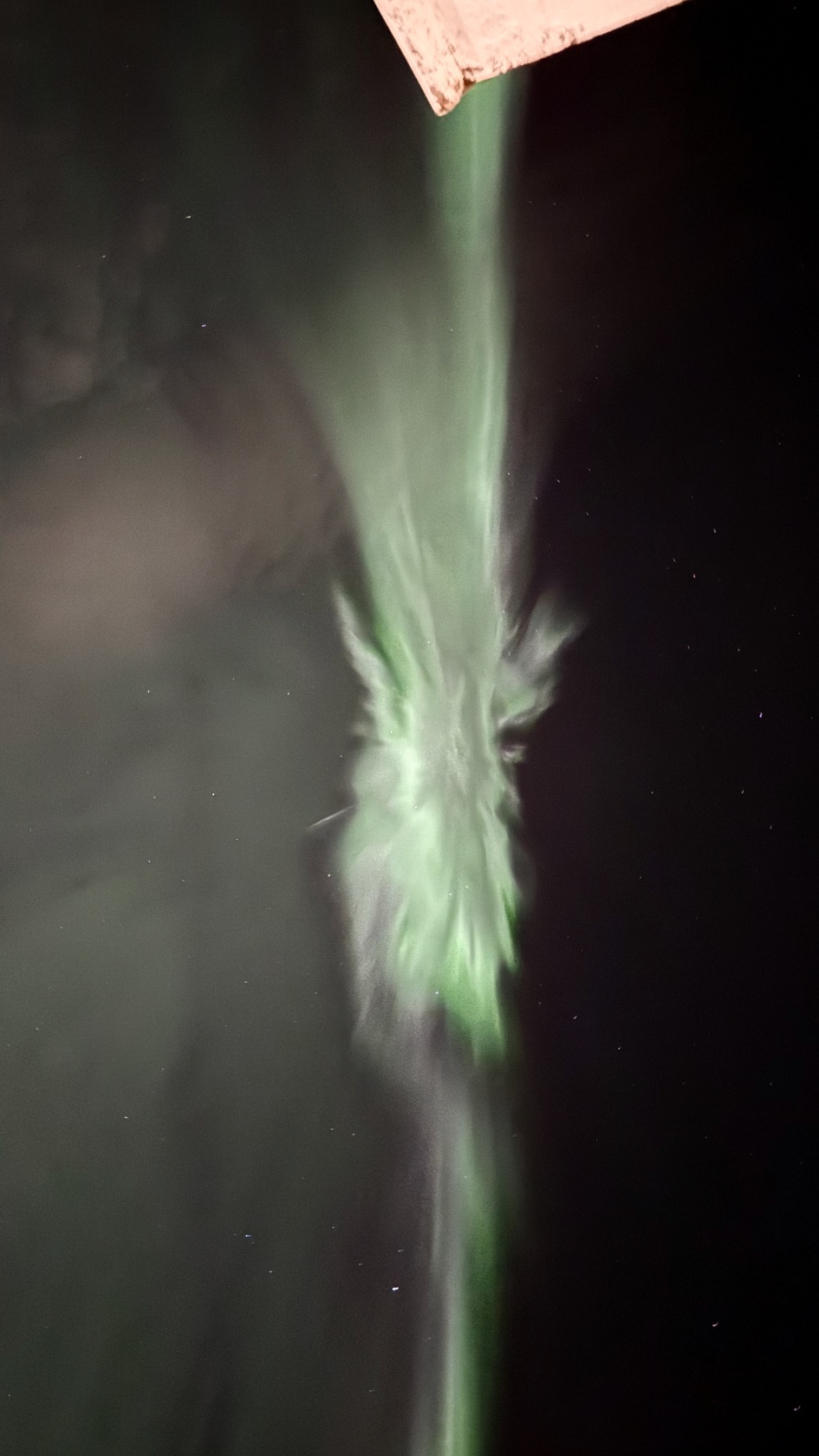An incredible aurora 'corona' overhead in Trondheim, Norway. Photo: David Nikel.