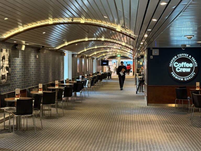 Coffee Crew bar on the Oslo to Copenhagen ferry. Photo: David Nikel.