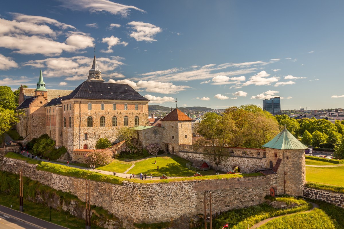 Akershus Fortress in Oslo, Norway.