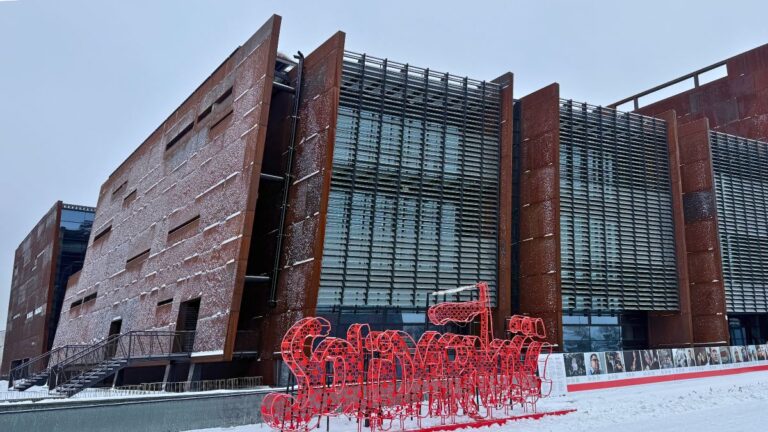 Exterior of European Solidarity Centre in Gdansk, Poland. Photo: David Nikel.