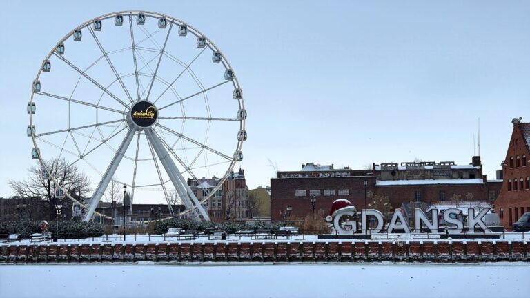 Waterfront of Gdansk in the winter. Photo: David Nikel.