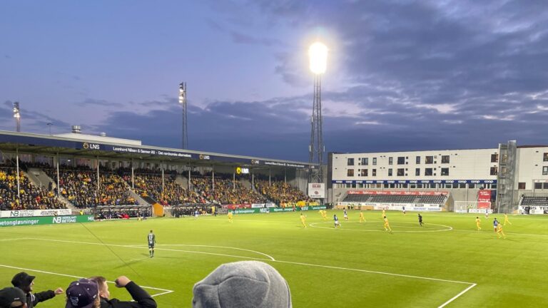 Match at Bodø's Aspmyra Stadium. Photo: David Nikel.