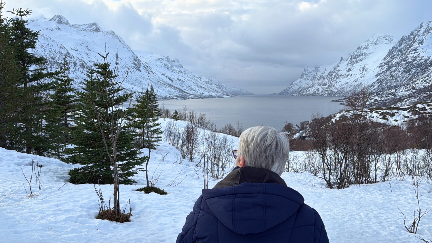 The stunning winter view from Ersfjordbotn in Northern Norway. Photo: David Nikel.
