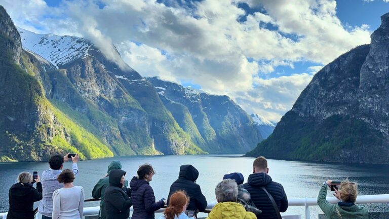 Norway fjords cruise tourists. Photo: David Nikel.