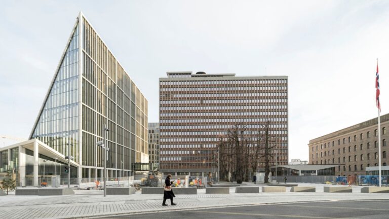 Buildings in the new Oslo Government Quarter. Photo: Nordic Office of Architecture.