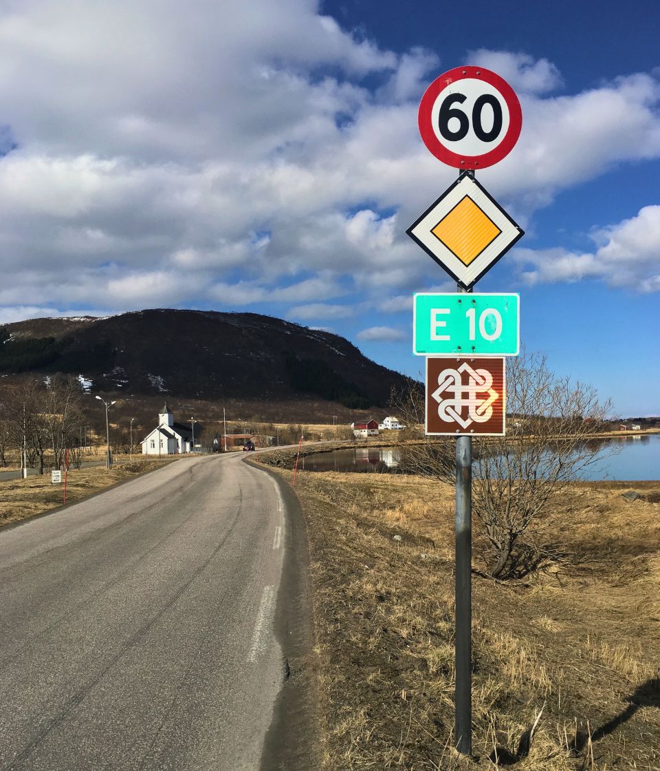 E10 Lofoten road outside Leknes. Photo: David Nikel.