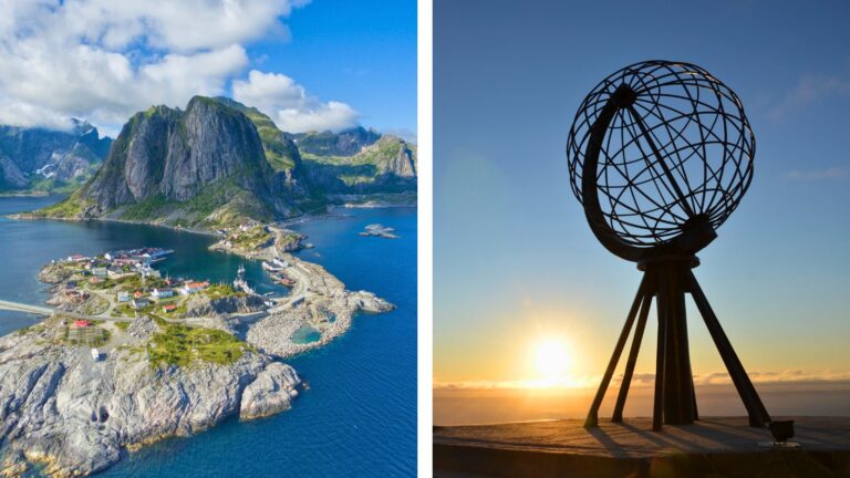 Northern Norway montage - Lofoten Islands and the North Cape.