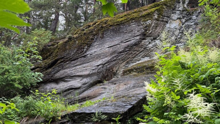 Rock carvings in Hell, Norway.