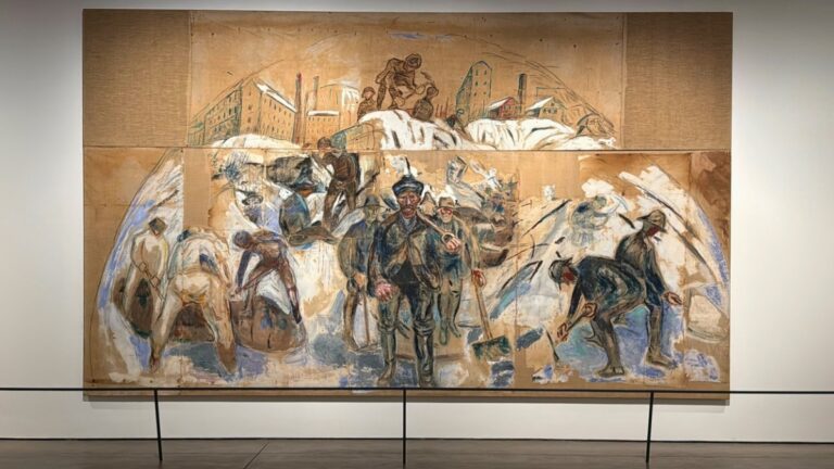 Edvard Munch’s Workers on the Building Site (1930–33). Photo: David Nikel.
