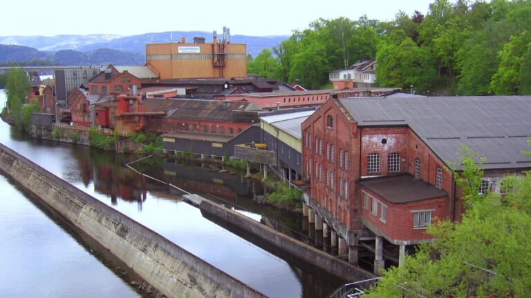 Ulefos Jernværk factory in Ulefoss, Norway. Photo: Wikipedia CC.
