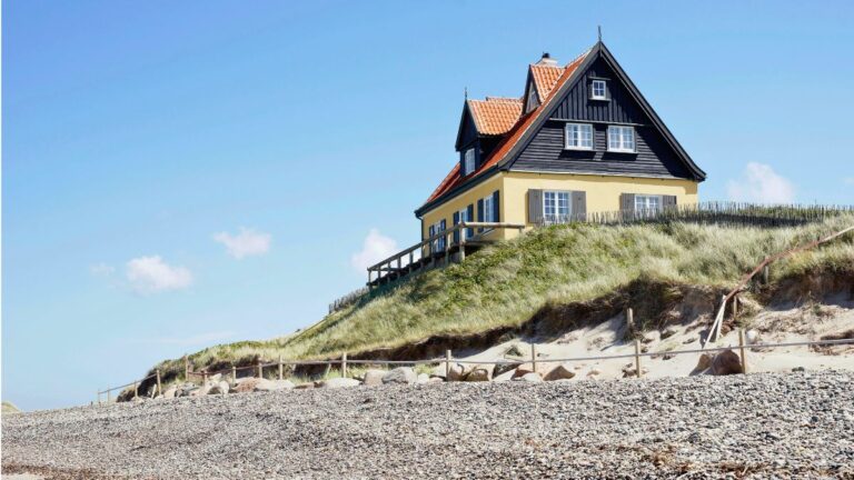 Beach house at Skagen, Denmark.